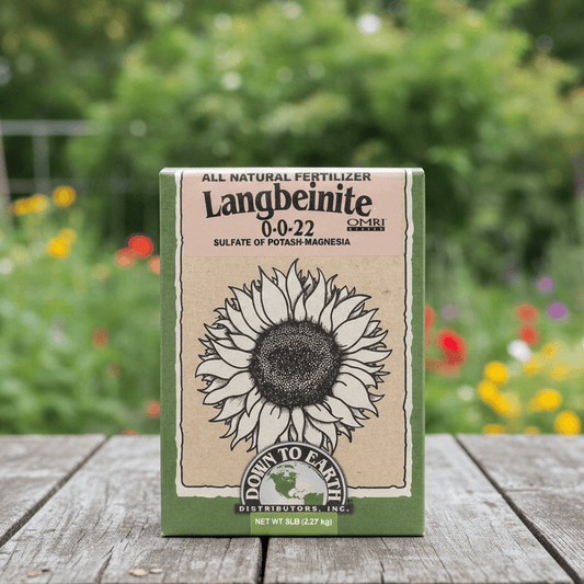 Langbeinite 0-0-22 Fertilizer (5 lb box) Down to Earth