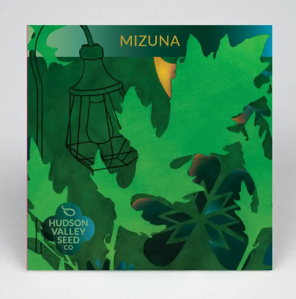 Hudson Valley Seed Company Mizuna seed packet