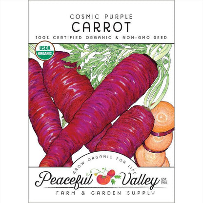 Cosmic Purple Carrot Seeds (Organic) Peaceful Valley