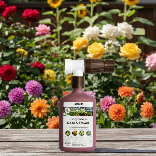 Arber Organic Fungus and Disease Control for Roses and Flowers, Ready to Use Spray Grow Organic