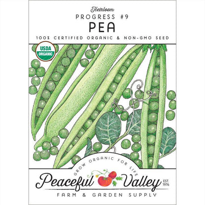 Progress #9 Pea Seeds (Organic) Peaceful Valley