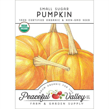 Small Sugar Pumpkin Seeds (Organic) Peaceful Valley