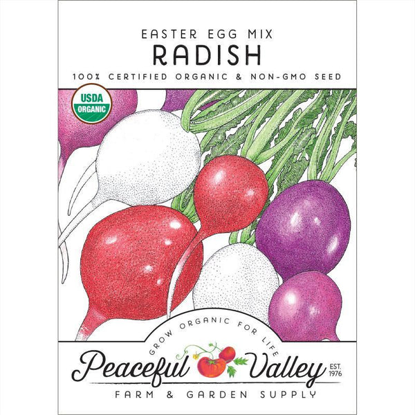 easter egg plant seeds Easter Egg Mix Radish Seeds (Organic)