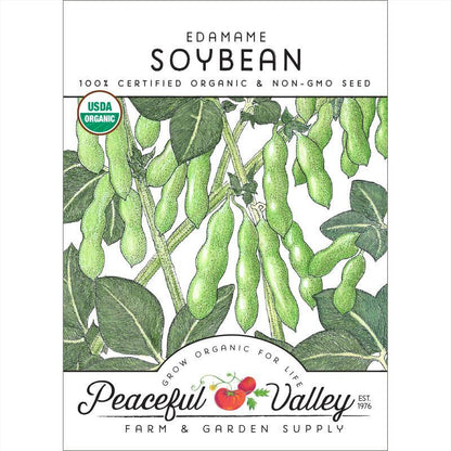 Edamame Soybean Seeds (Organic) Peaceful Valley