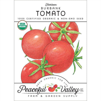Burbank Tomato Seeds (Organic) Peaceful Valley