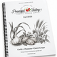 Illustrative mockup of the Peaceful Valley Fall 2026 catalog with black coil binding and a flexible printed cover