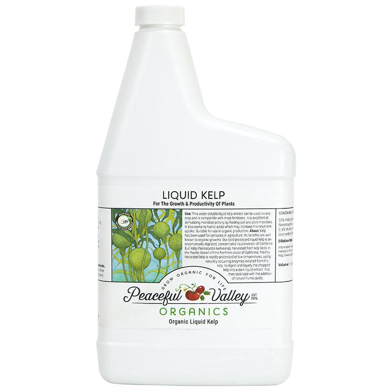 organic seaweed liquid fertilizer Peaceful Valley Organic Liquid Kelp