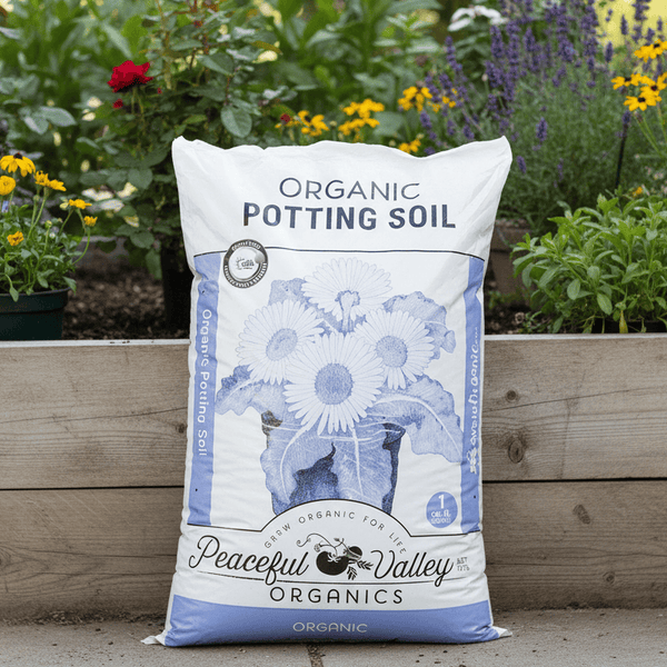 fertilized soil for plants Peaceful Valley Organic Potting Soil