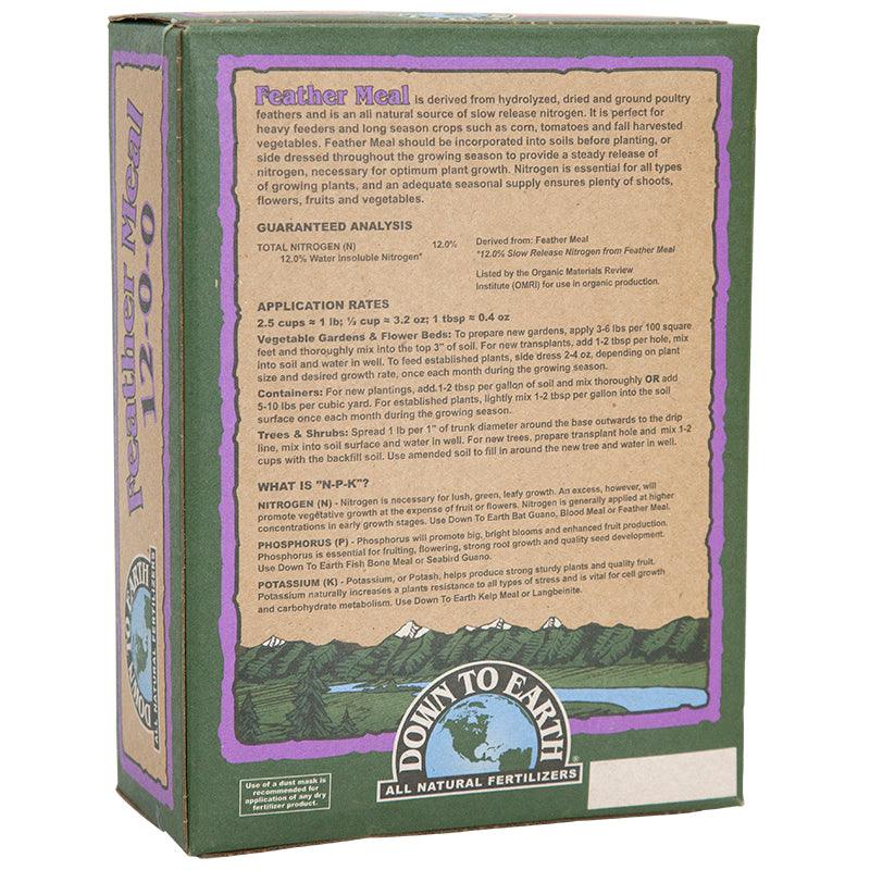 Feather Meal (5 Lb Box) - Grow Organic Feather Meal (5 lb Box) Fertilizer