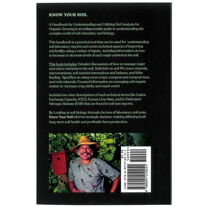 Know Your Soil by Amigo Bob Cantisano book cover back