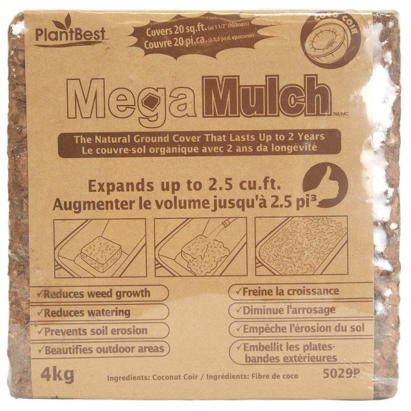 PlantBest Mega Mulch | Mulch Brick (2.5 Cu Ft expanded