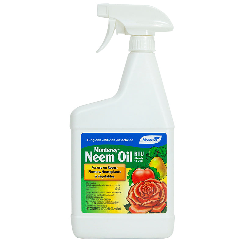 Monterey Neem Oil Ready To Use (Qt) - Grow Organic Monterey Neem Oil Ready To Use (Qt) Weed and Pest