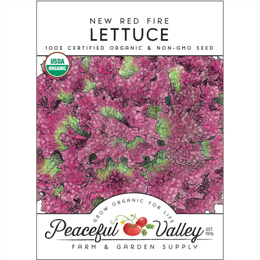 Organic New Red Fire Lettuce from $3.99 - Grow Organic New Red Fire Lettuce Seeds (Organic) Vegetable Seeds