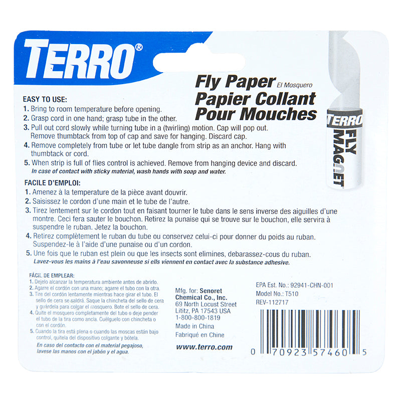 Terro T510 Victor Fly Ribbon: Fly Catcher Paper Tapes & Ribbons  (070923574605-1)