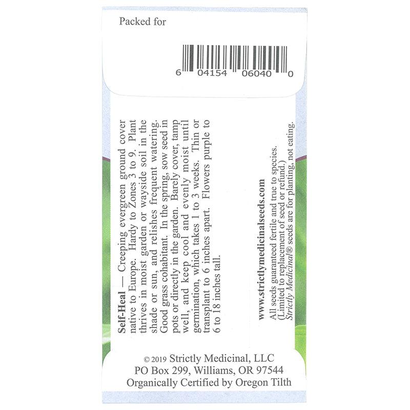 Strictly Medicinal Organic Self Heal (Prunella vulgaris) Strictly Medicinal Organic Self Heal (Prunella vulgaris) Herb Seeds