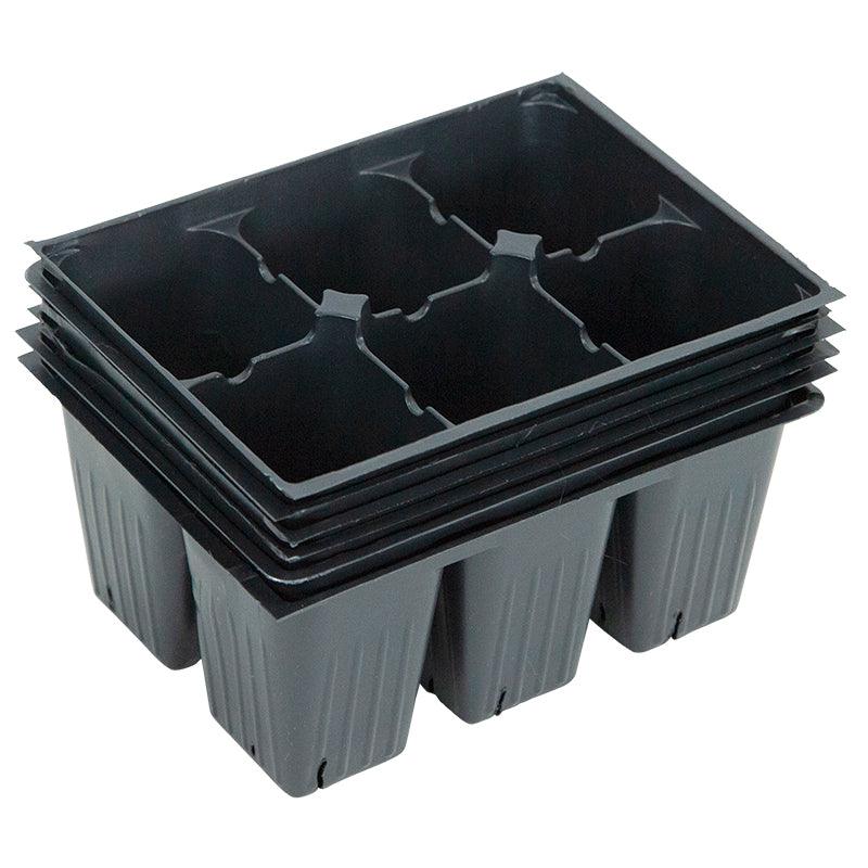 X-Jumbo 6-Pack Planting Containers for 1020 Tray - Recycled X-Jumbo 6-Pack Planting Containers for 1020 Tray - Recycled (Sheet of 6) 