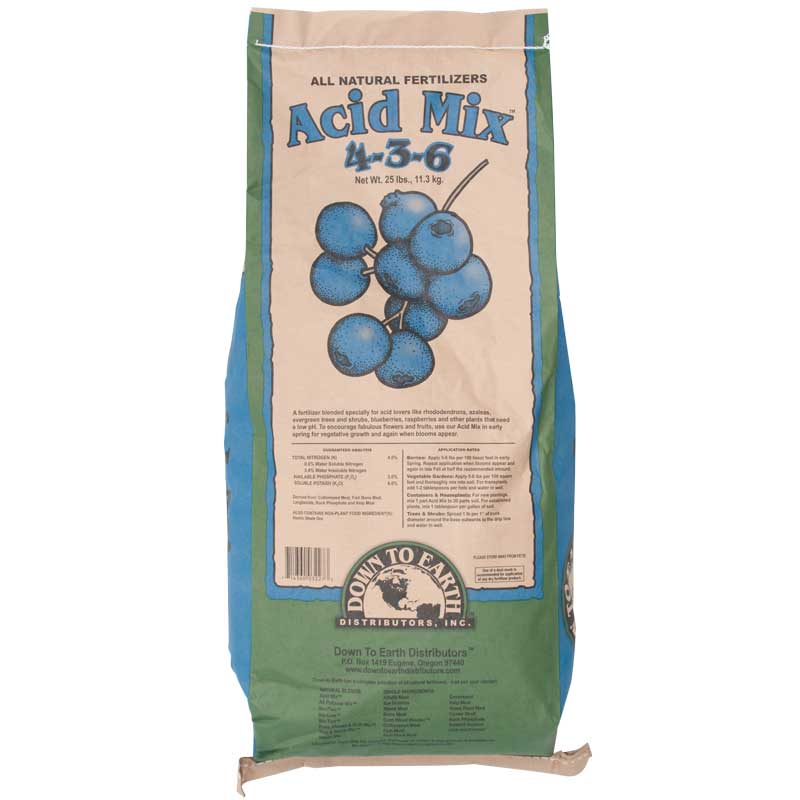Down to Earth Acid Mix 4-3-6 (25 pound bag) for sale Acid Mix (25 lb Bag) Fertilizer