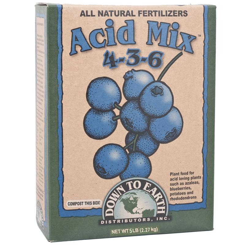 Down to Earth Acid Mix 4-3-6 (5 pound box) for sale Acid Mix 4-3-6 (5 lb Box) Fertilizer