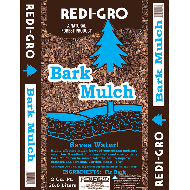Bark Mulch (2 Cu Ft) - Grow Organic Bark Mulch (2 Cu Ft) Weed and Pest