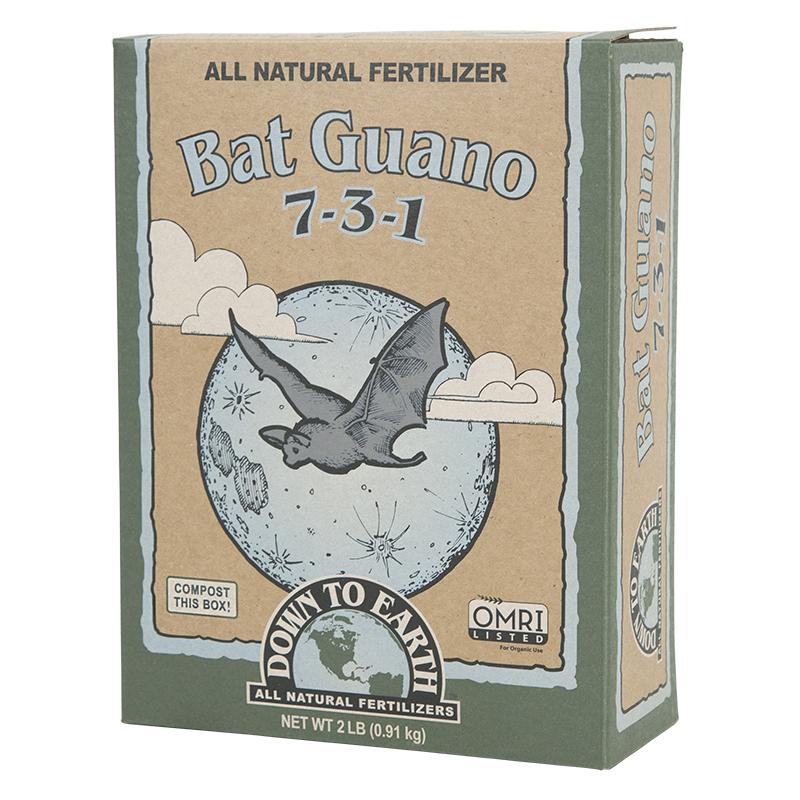 Bat Guano Hi N 7-3-1 (2 Lb) - Grow Organic Bat Guano Hi N 7-3-1 (2 lb) Fertilizer