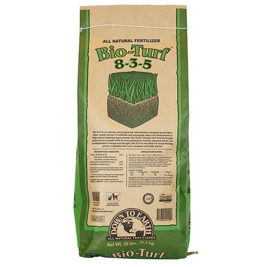 Down to Earth Bio-Turf 8-3-5 Fertilizer (25 Lb Bag) for sale Bio-Turf 8-3-5 Fertilizer (25 lb Bag) Fertilizer
