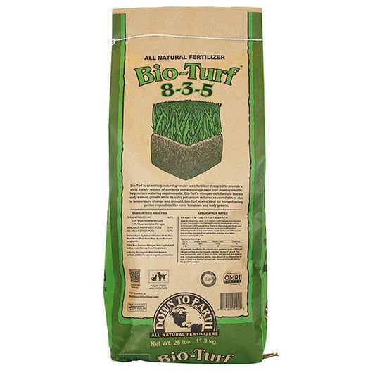 Down to Earth Bio-Turf 8-3-5 Fertilizer (25 Lb Bag) for sale Bio-Turf 8-3-5 Fertilizer (25 lb Bag) Fertilizer