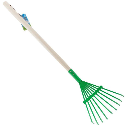 Green Children's Leaf Rake for Sale Children's Leaf Rake - Green Quality Tools