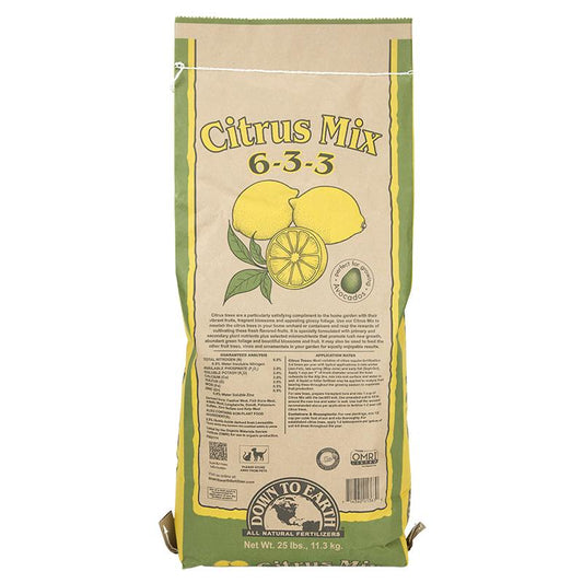 Citrus Mix Fertilizer 6-3-3 (25 Lb Bag) - Grow Organic Citrus Mix Fertilizer 6-3-3 (25 lb Bag) Fertilizer