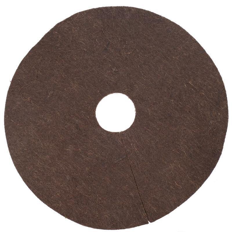 Coco Fiber Weed Mat - 24" Diameter - Grow Organic Coco Fiber Weed Mat - 24" Diameter Weed and Pest