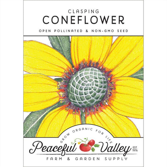 Coneflower, Clasping (pack) - Grow Organic Coneflower, Clasping (pack) Flower Seed & Bulbs