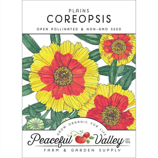 Coreopsis, Plains (pack) Peaceful Valley