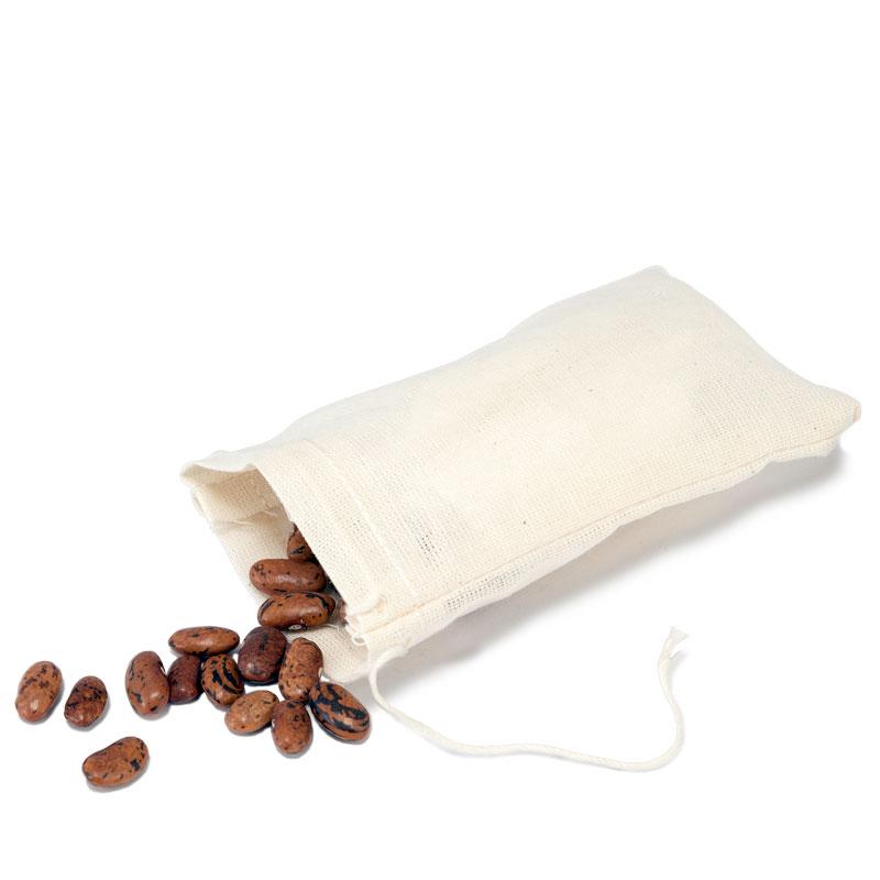 Cotton Muslin Drawstring Bag 3"x 4" (Ea) - Grow Organic Cotton Muslin Drawstring Bag 3"x 4" (Ea) Homestead