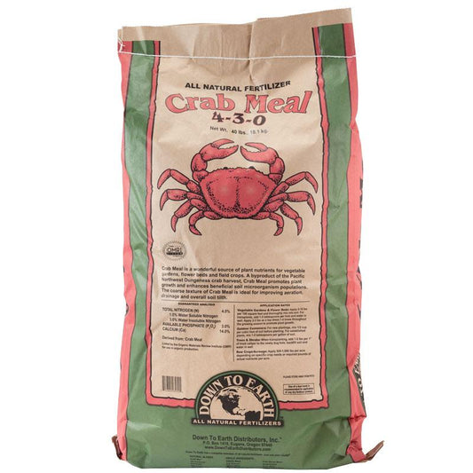 Crab Shell Meal 4-3-0 (40 Lb) - Grow Organic Crab Shell Meal 4-3-0 (40 lb) Fertilizer