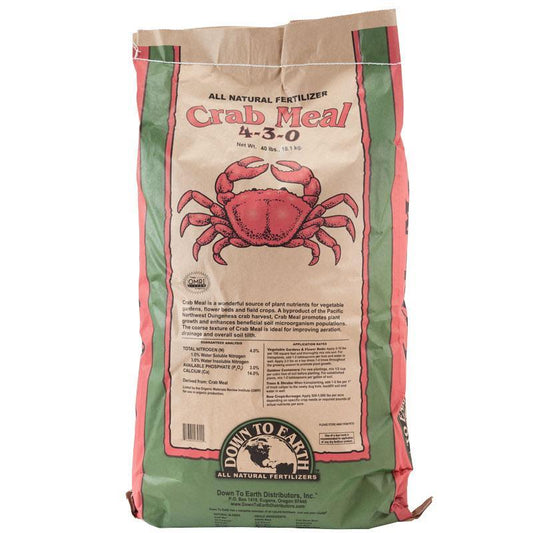 Crab Shell Meal 4-3-0 (40 Lb) - Grow Organic Crab Shell Meal 4-3-0 (40 lb) Fertilizer