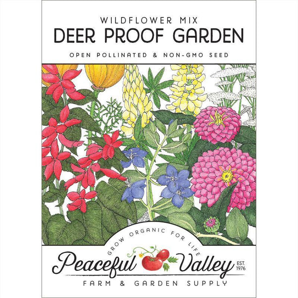deer resistant flower seeds Deer Proof Garden Wildflower Mix (pack)