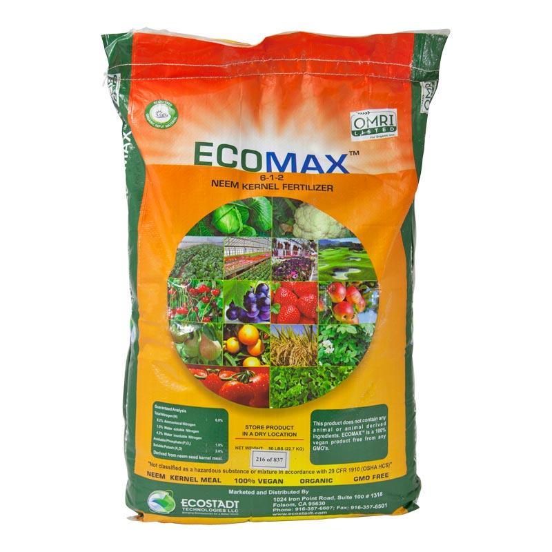 neem seed powder for plants Ecomax Neem Seed Meal 6-1-2 Powder (50 lb)