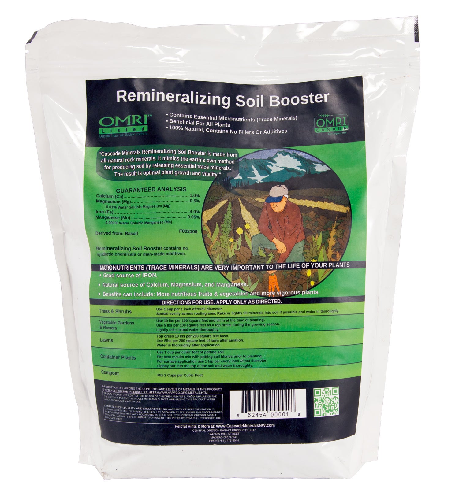 Cascade Minerals Remineralizing Soil Boost (10 lb Bag) Cascade Minerals Remineralizing Soil Boost (10 lb Bag) Fertilizer