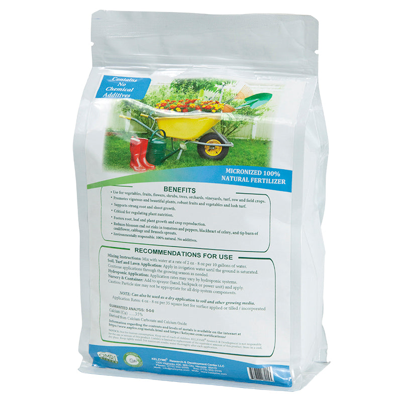 Kelzyme Calcium CAFE Micronized (4 lb) - Grow Organic Kelzyme Calcium CAFE Micronized (4 lb) Fertilizer