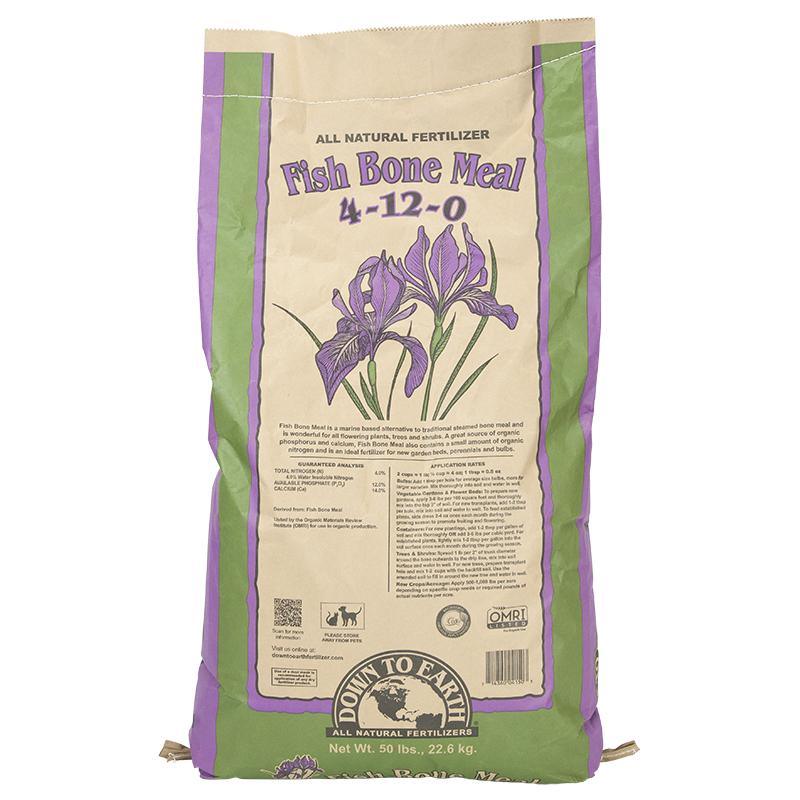 Fish Bone Meal 4-12-0 (50 Lb) - Grow Organic Fish Bone Meal 4-12-0 (50 lb) Fertilizer