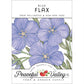 Flax, Blue (pack) - Grow Organic Flax, Blue (pack) Flower Seed & Bulbs