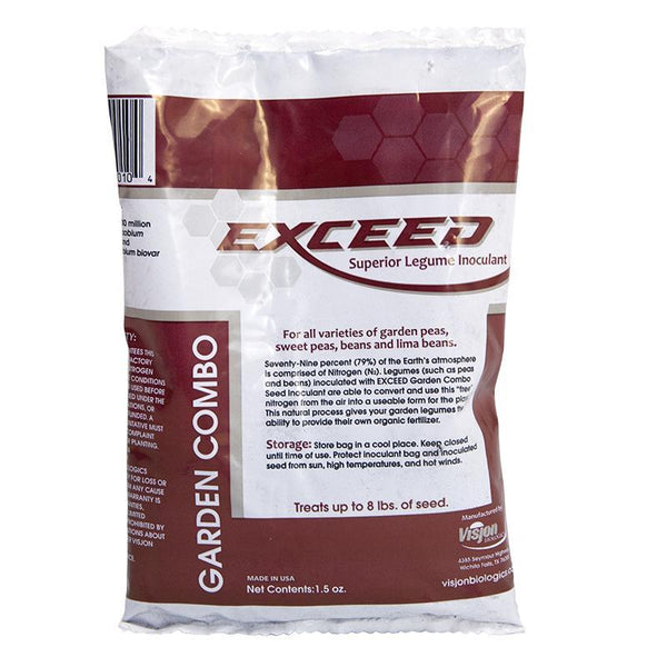 garden seed inoculant Exceed Garden Combination Legume Inoculant