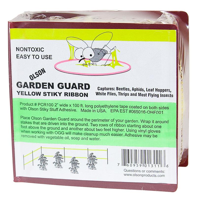 Garden Guard Yellow Stiky Ribbon (2"x100') - Grow Organic Garden Guard Yellow Stiky Ribbon (2"x100') Weed and Pest