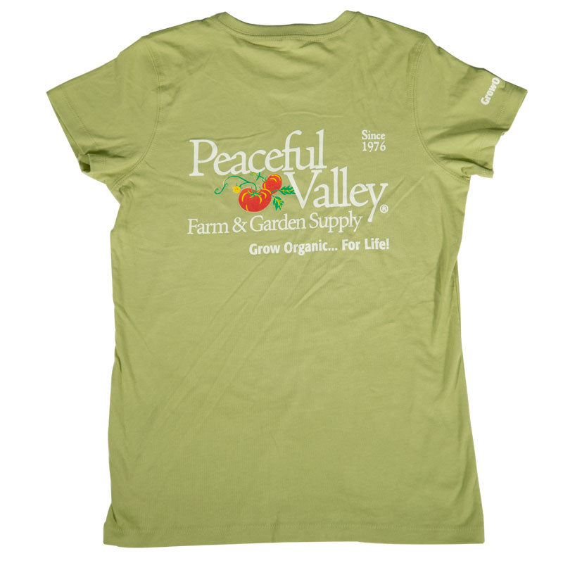Peaceful Valley's Organic Women's Wasabi T-Shirt (X-Large) Peaceful Valley's Organic Women's Wasabi T-Shirt (X-Large) Apparel and Accessories