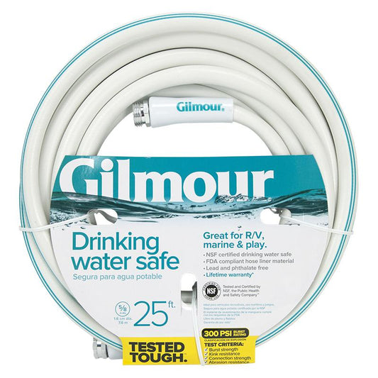 Gilmour Drinking Water Safe Hose (5/8" X 25') - Grow Organic Gilmour Drinking Water Safe Hose (5/8" X 25') Watering