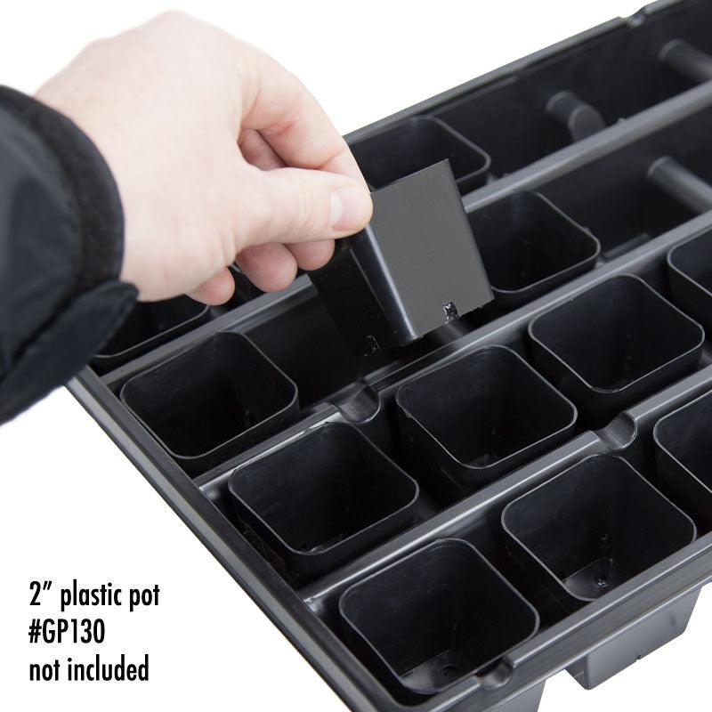 Carrying Tray - Plastic Pot 2" Sq (Fits 32 Pots) Carrying Tray - Plastic Pot 2" Sq (Fits 32 Pots) Growing