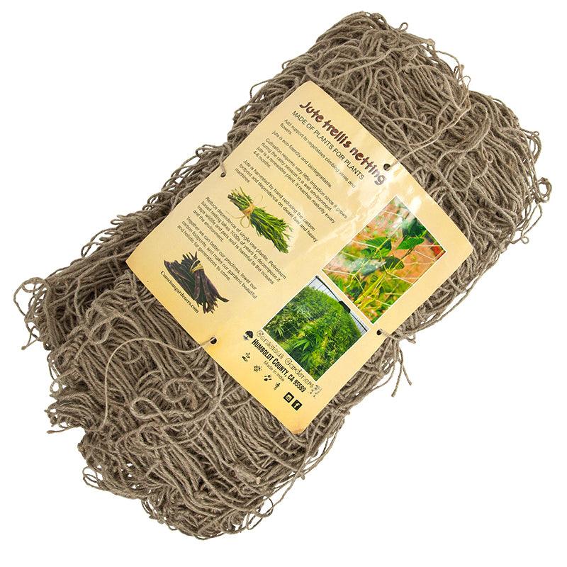 Jute Trellis Netting (6 1/2' x 150') - Grow Organic Jute Trellis Netting (6 1/2' x 150') Growing