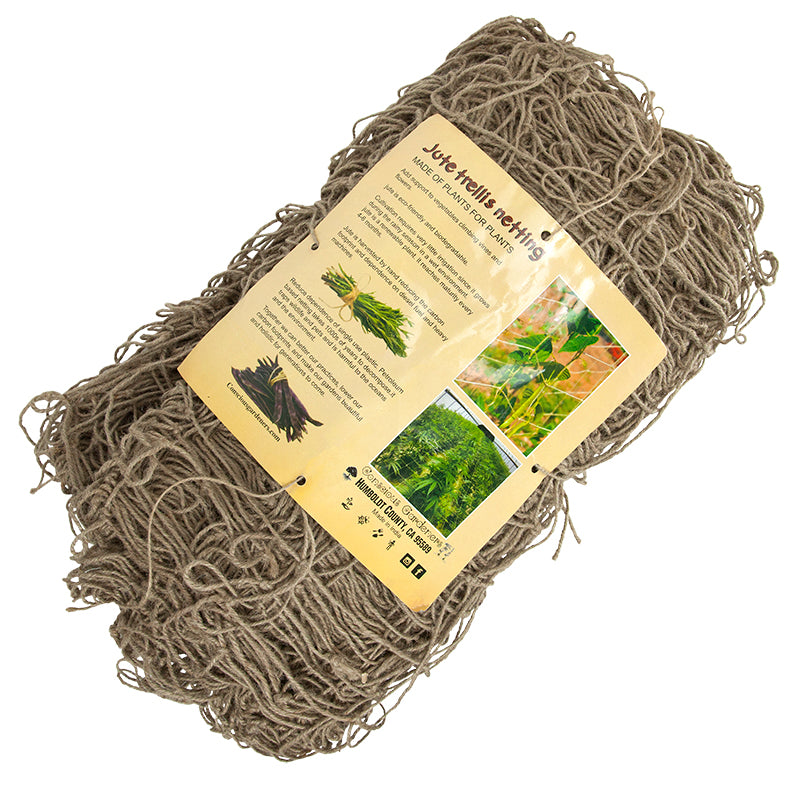 Jute Trellis Netting (4' x 150') - Grow Organic Jute Trellis Netting (4' x 150') Growing