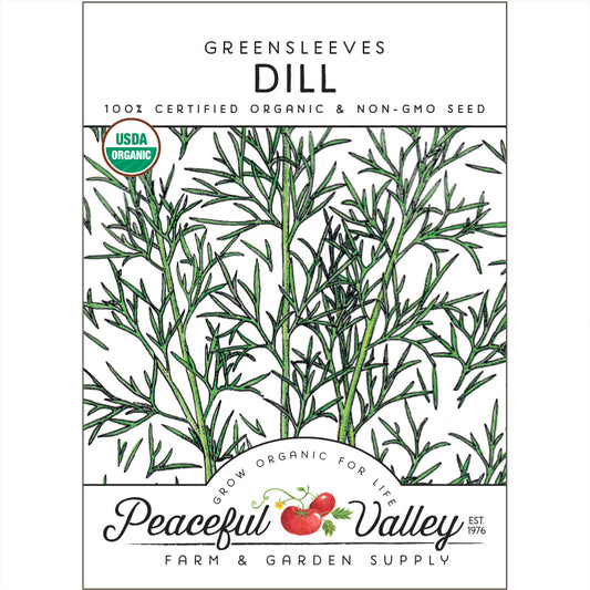 Organic Greensleeves Dill from $3.99 - Grow Organic Organic Dill, Greensleeves Herb Seeds