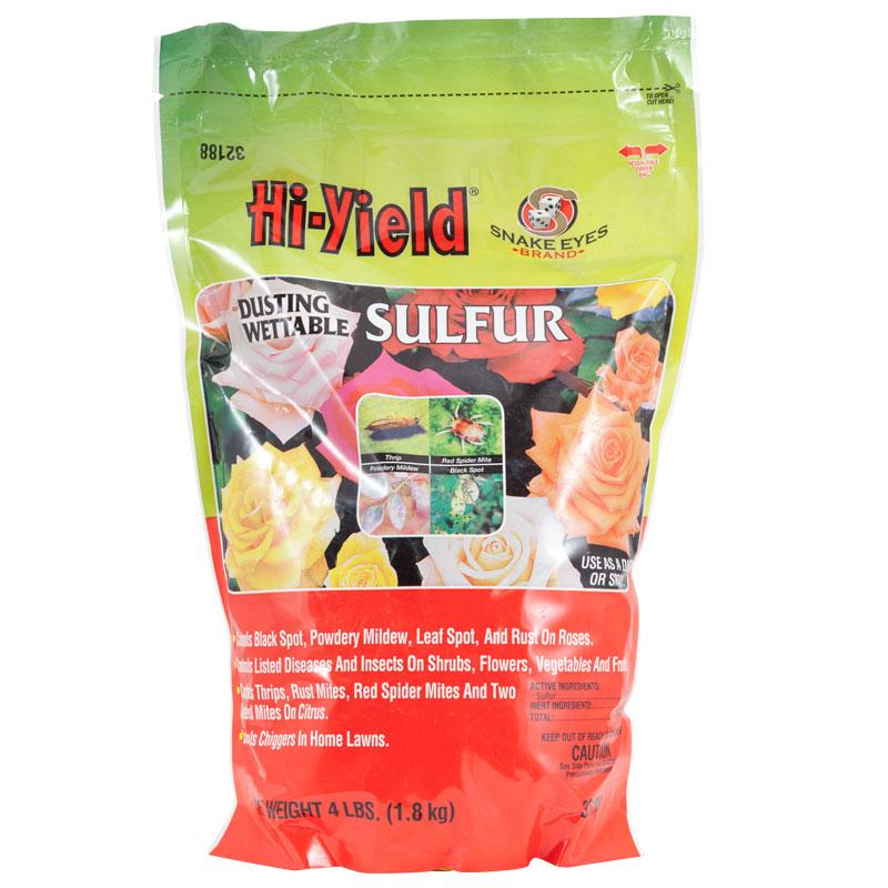 Hi-Yield Wettable Sulfur (4 lb) - Grow Organic Hi-Yield Wettable Sulfur (4 lb) Weed and Pest