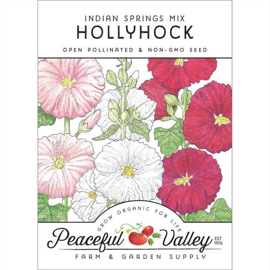 Hollyhock (pack) Peaceful Valley